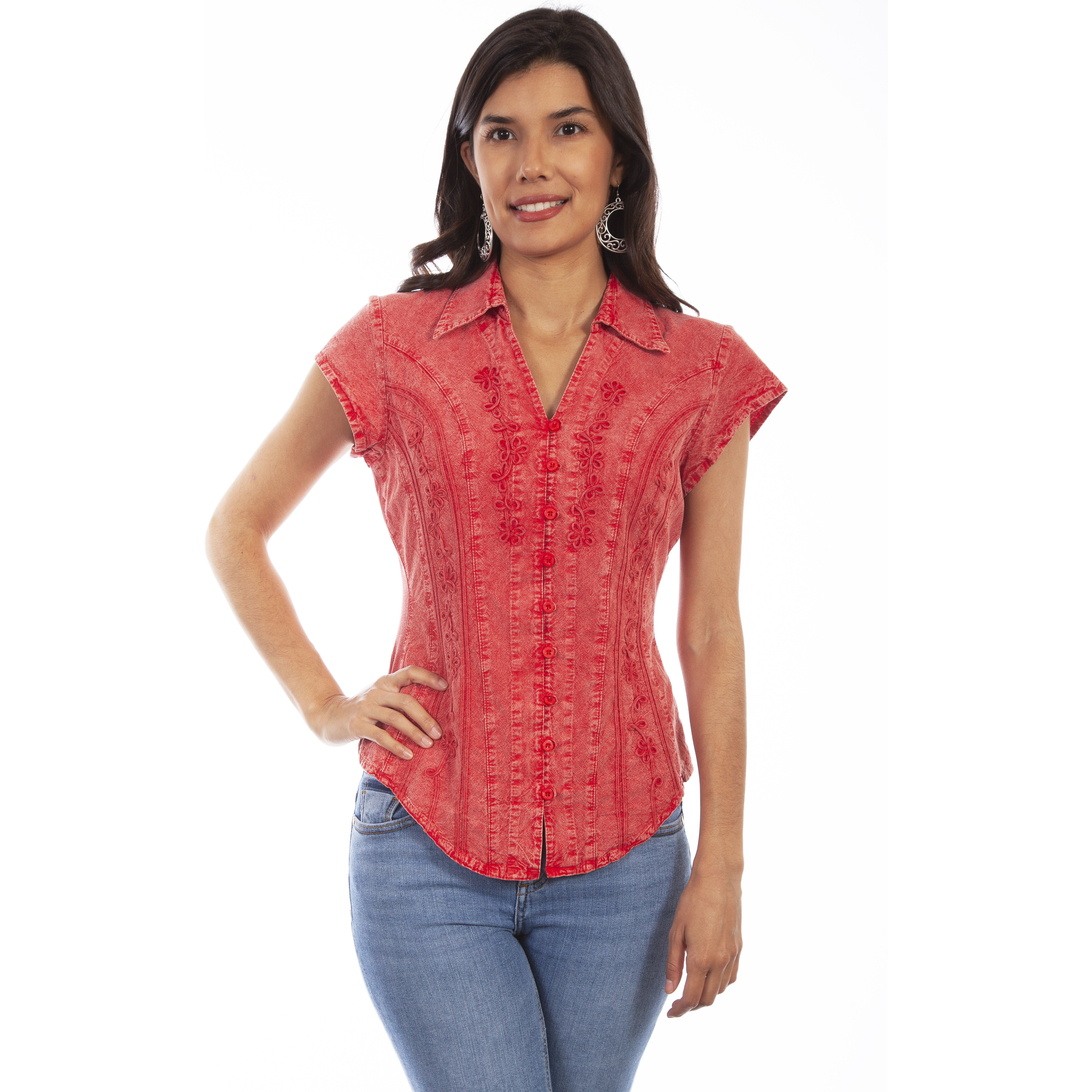 Capsleeve Peruvian Cotton Blouse