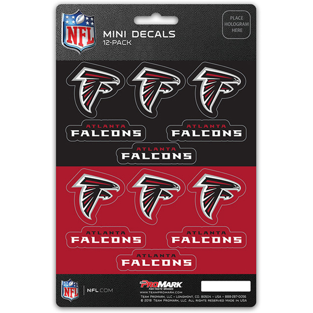 Atlanta Falcons Decal Set Mini 12 Pack