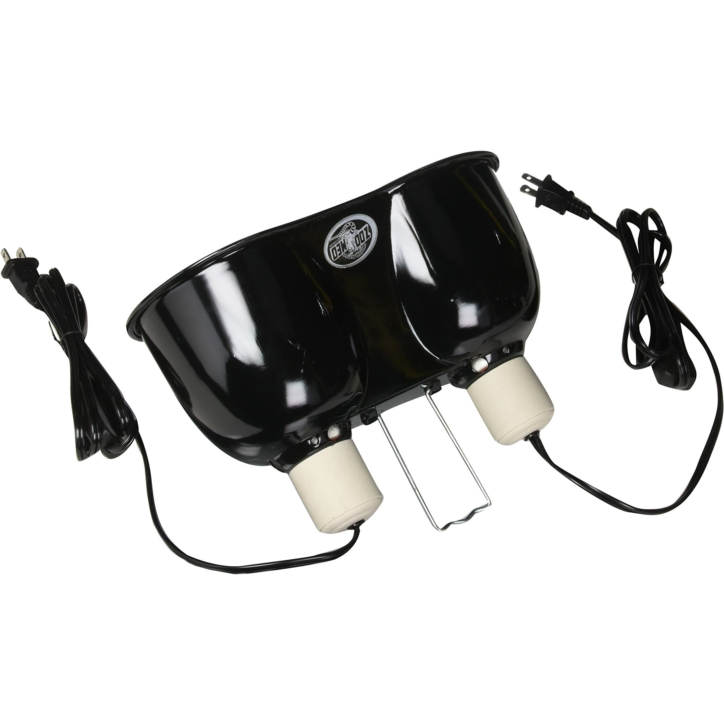 Zoo Med Combo Mini Deep Dome Clamp Lamp Fixture 2 X 5-1/2 Inch Deep Domes