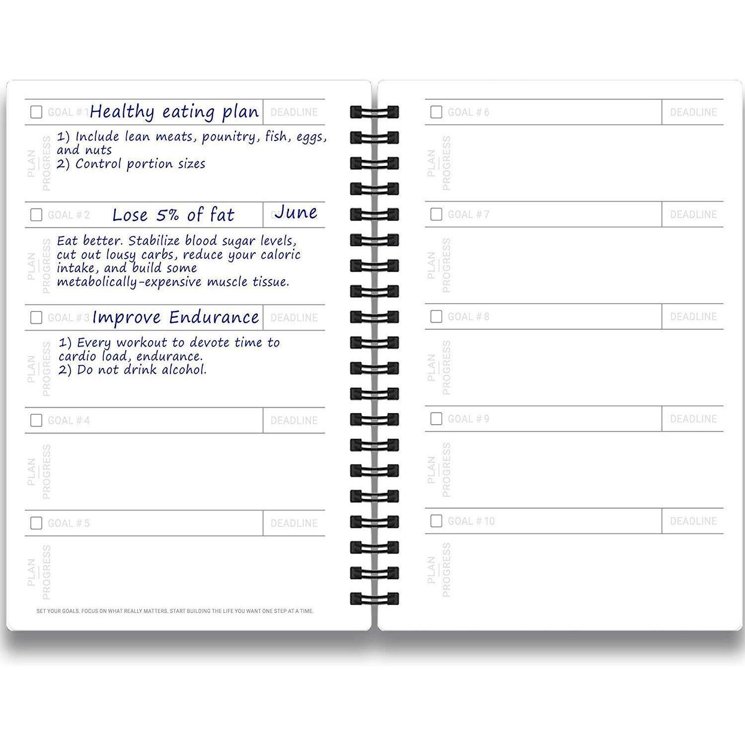 Fitness Journal & Workout Planner - Designed By Experts Gym Notebook, Workout Tracker, Exercise Log Book For Men Women - Yellow