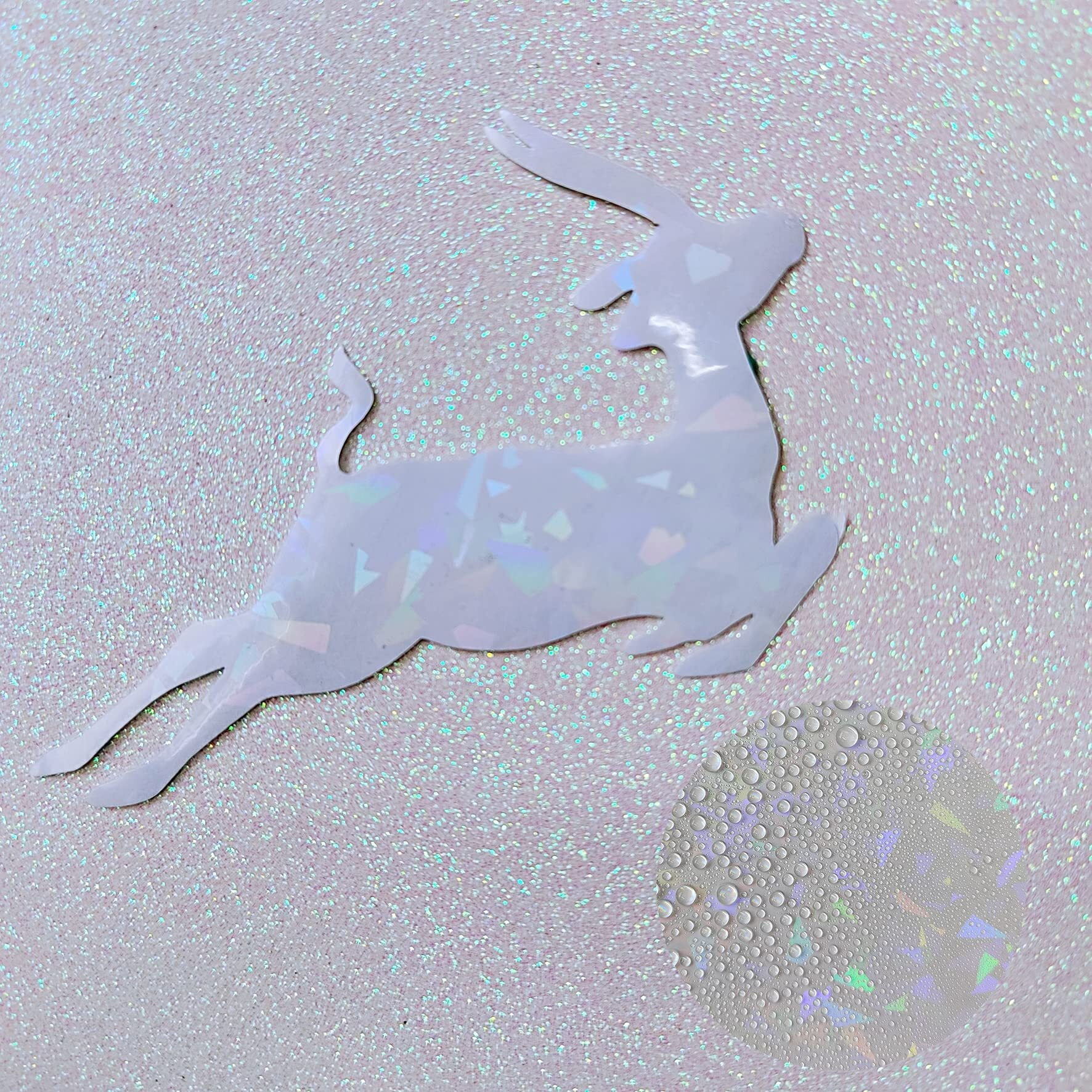 Bleidruck 25 Sheets 8.25X11.7 Inches Broken Glass Holographic Premium Cold Laminated Film Glitter Holographic Overlay Laminating Self Adhesive Film