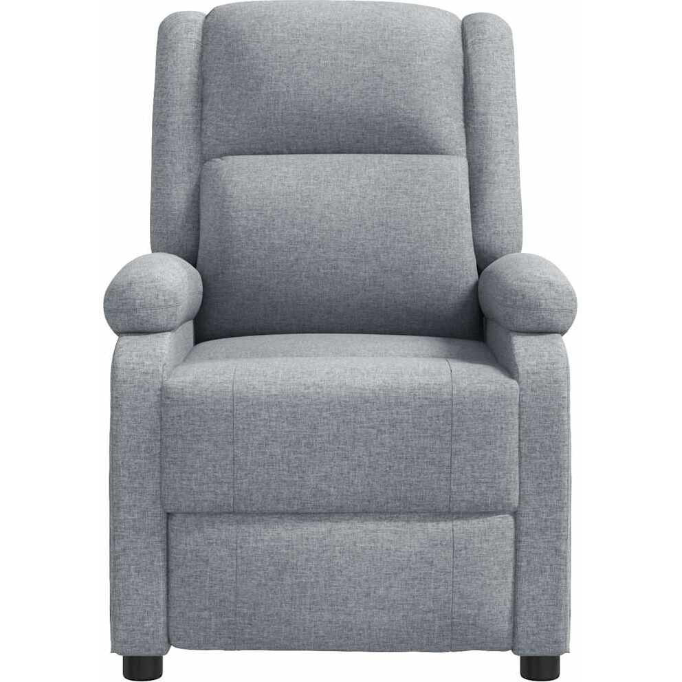 Vidaxl Massage Chair Light Gray Fabric