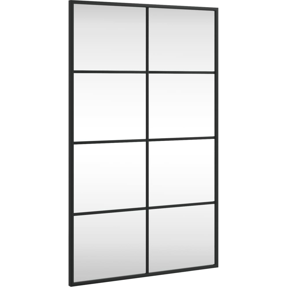 Vidaxl Wall Mirror Black 19.7"&quotX31.5"" Rectangle Iron