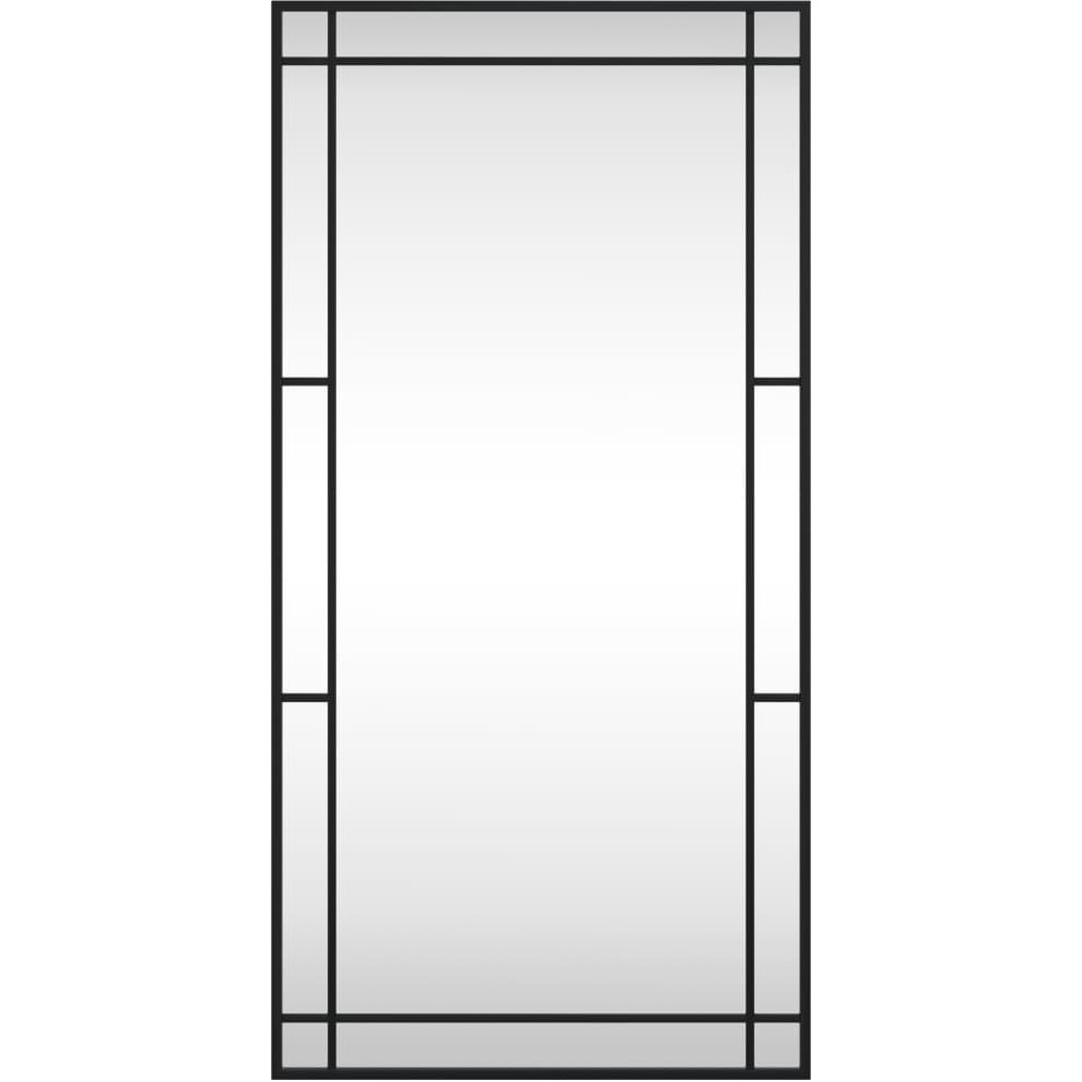 Vidaxl Wall Mirror Black 19.7"&quotX39.4"" Rectangle Iron