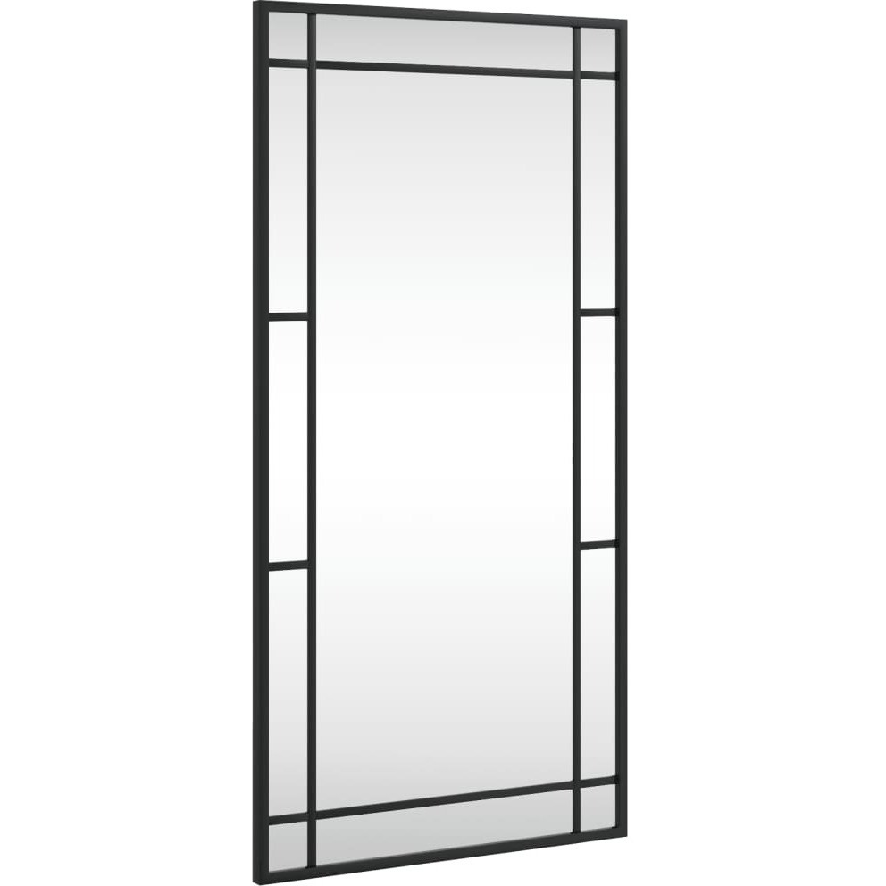 Vidaxl Wall Mirror Black 15.7"&quotX31.5"" Rectangle Iron