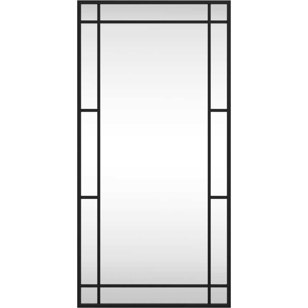 Vidaxl Wall Mirror Black 15.7"&quotX31.5"" Rectangle Iron