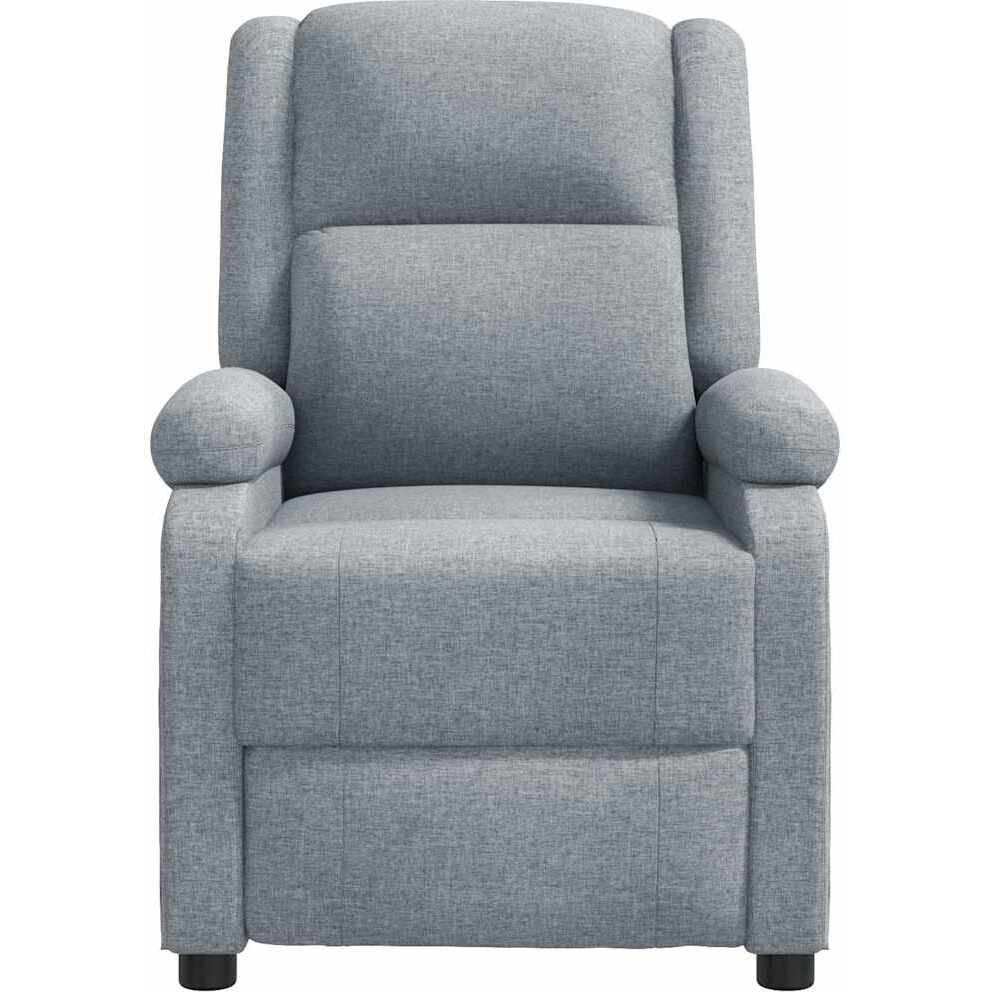 Vidaxl Massage Chair Light Gray Fabric