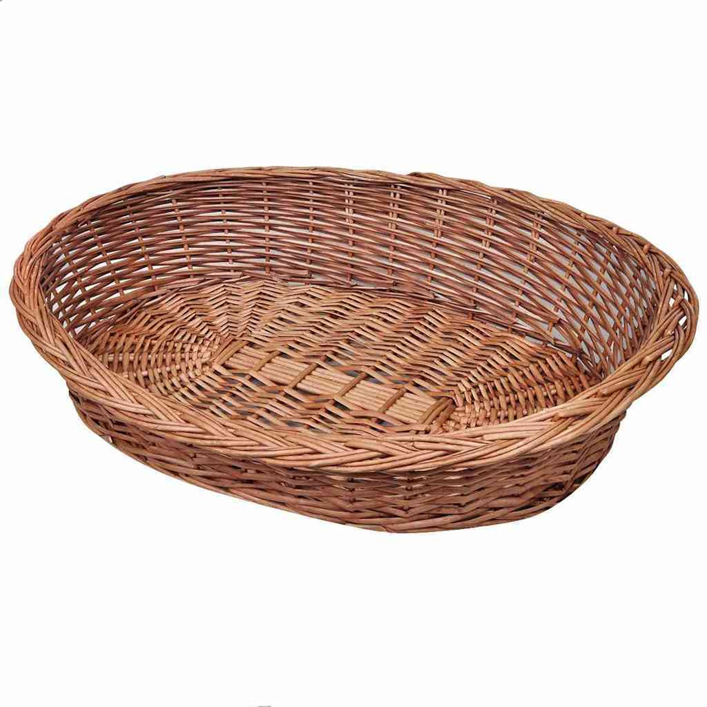 Vidaxl Willow Dog Basket/Pet Bed Natural 35.4""