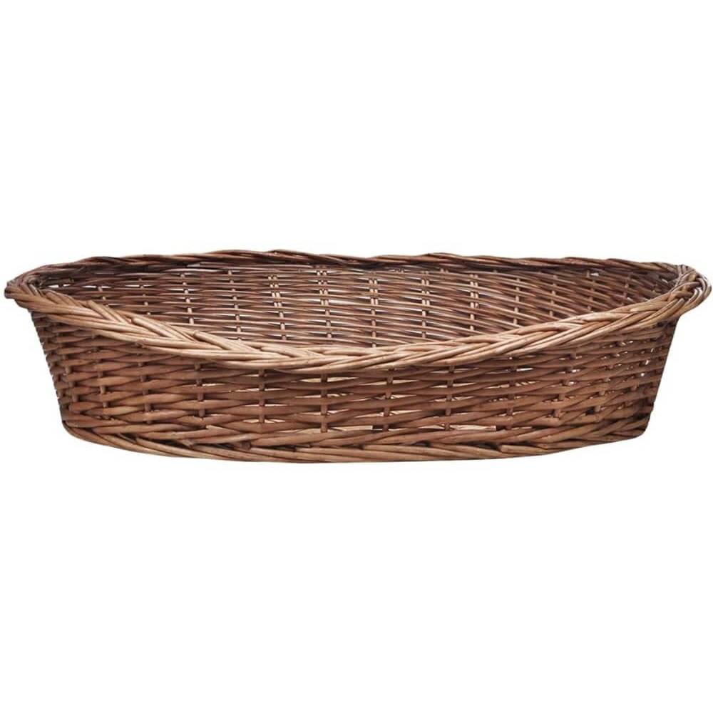 Vidaxl Willow Dog Basket/Pet Bed Natural 35.4""