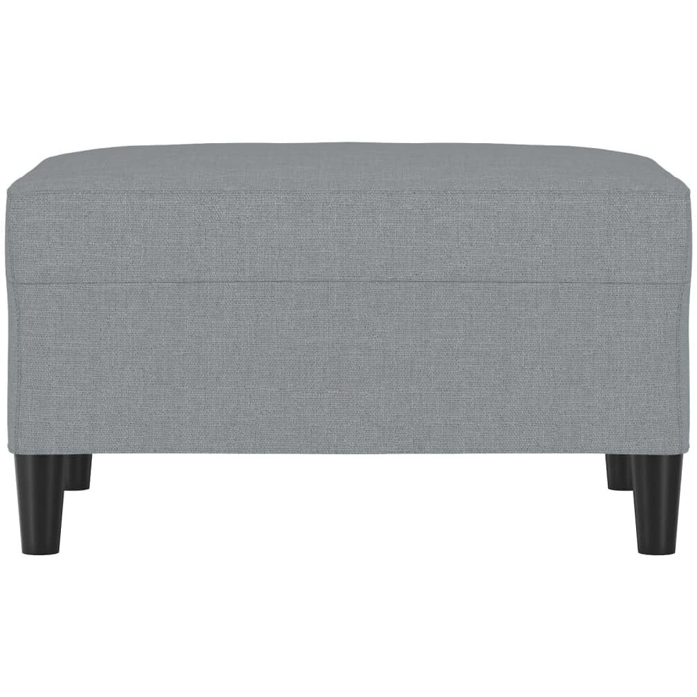 Vidaxl Footstool Light Gray 27.6"&quotX21.7"&quotX16.1"" Fabric