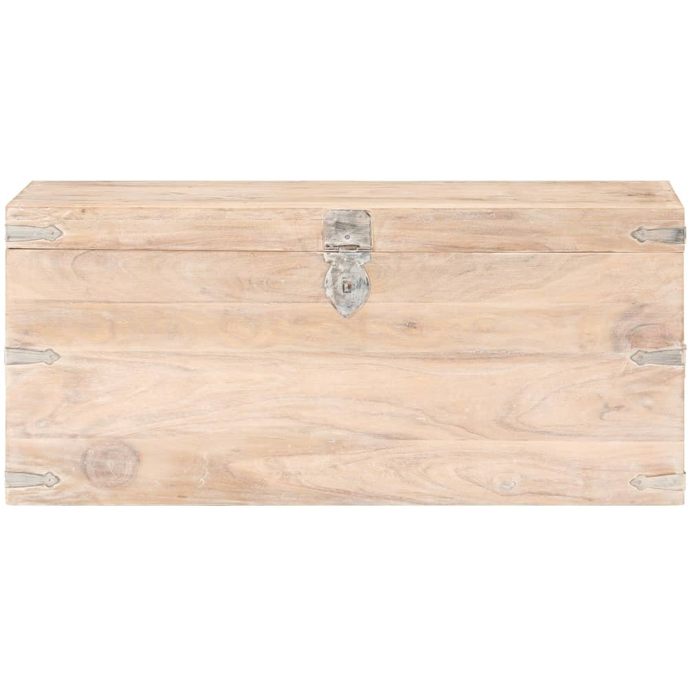 Vidaxl Chest 35.4"&quotX15.7"&quotX15.7"" Solid Acacia Wood