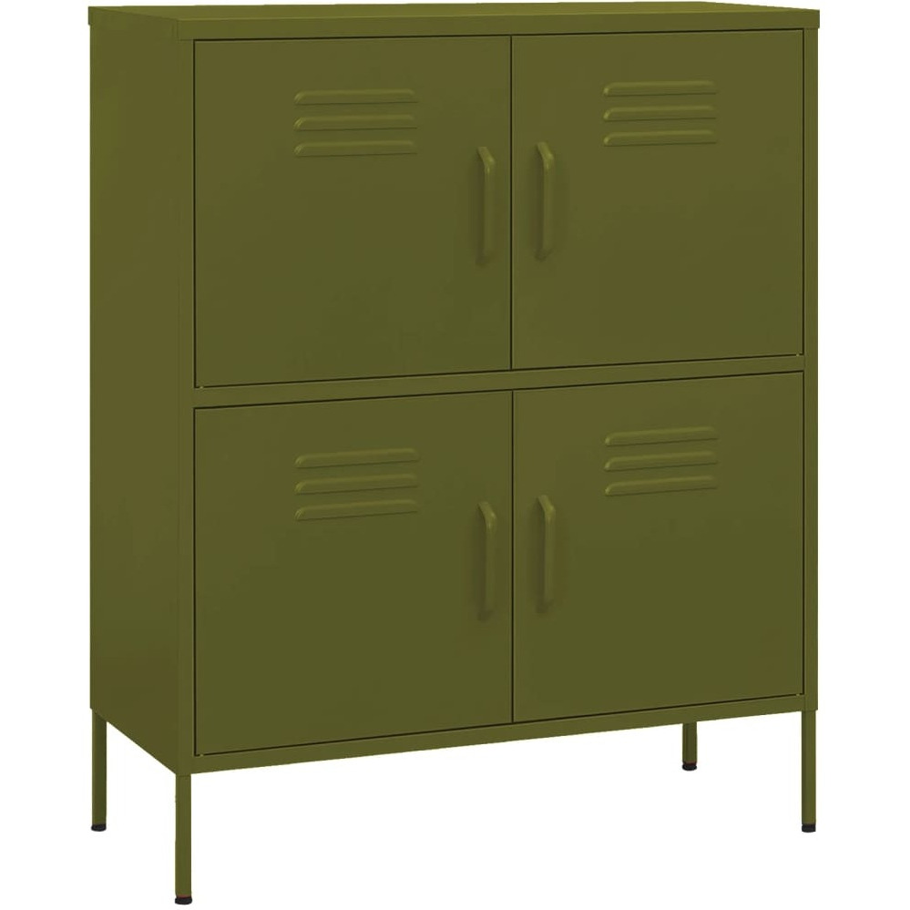 Vidaxl Storage Cabinet Olive Green 31.5"&quotX13.8"&quotX40"" Steel