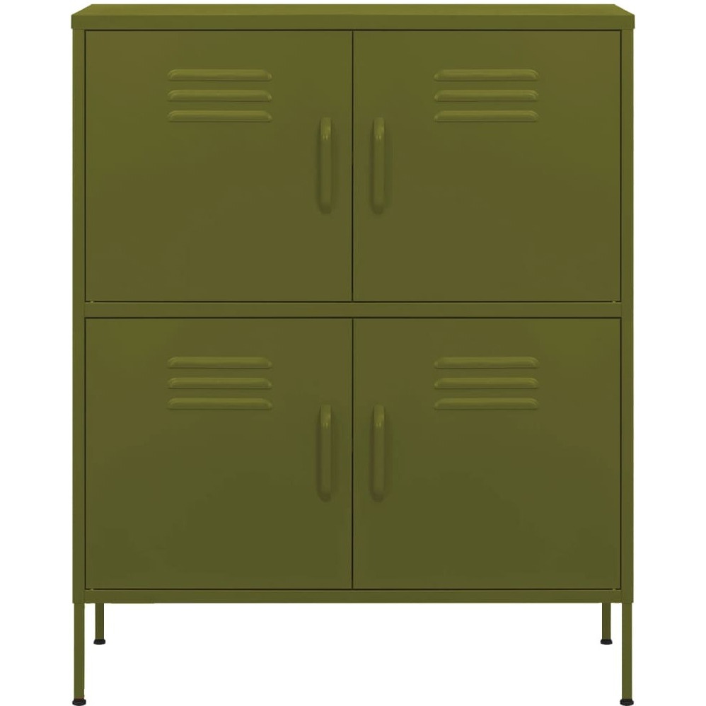 Vidaxl Storage Cabinet Olive Green 31.5"&quotX13.8"&quotX40"" Steel