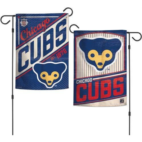 Chicago Cubs Flag 12X18 Garden Style Cooperstown Design