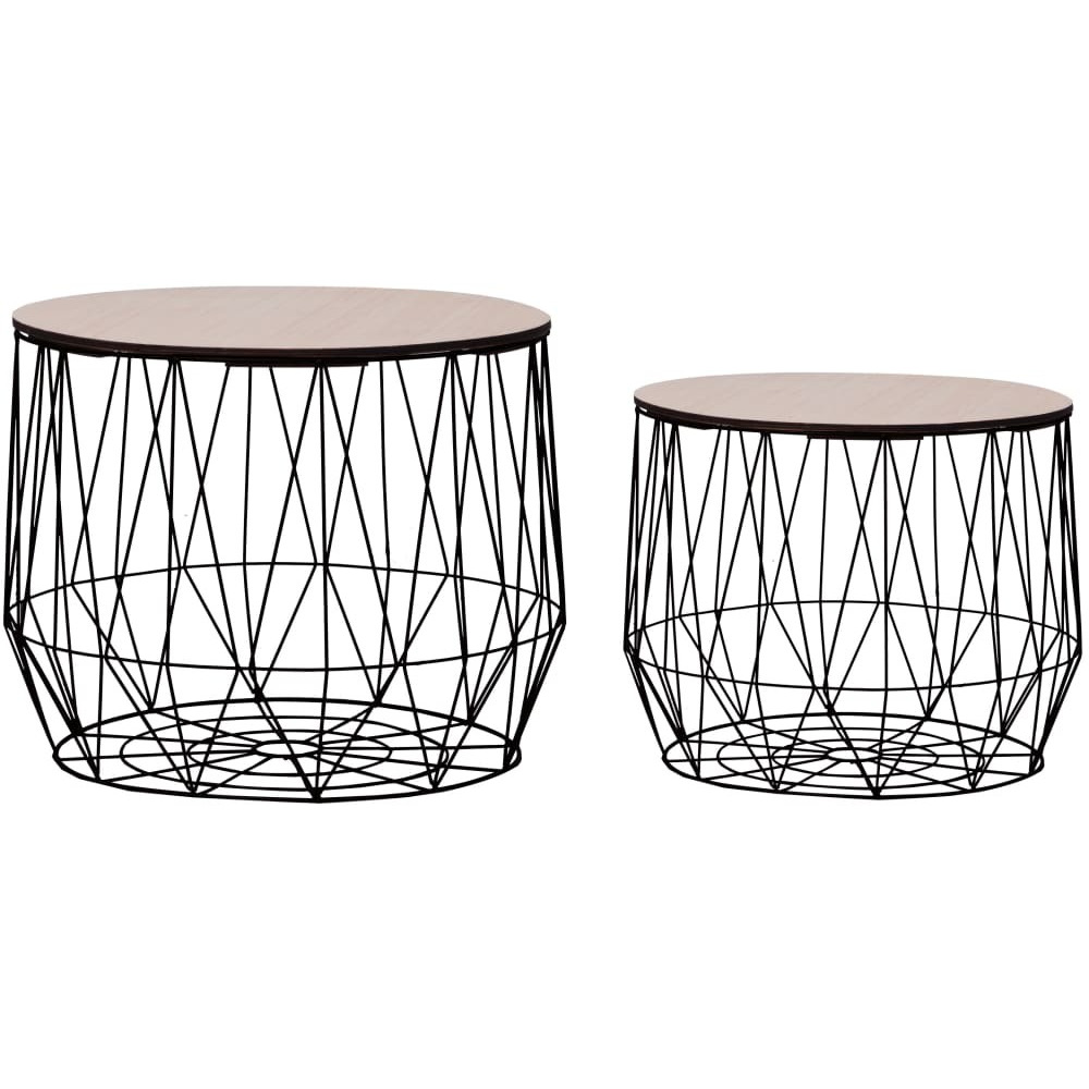 Vidaxl Coffee Table 2 Pcs Black
