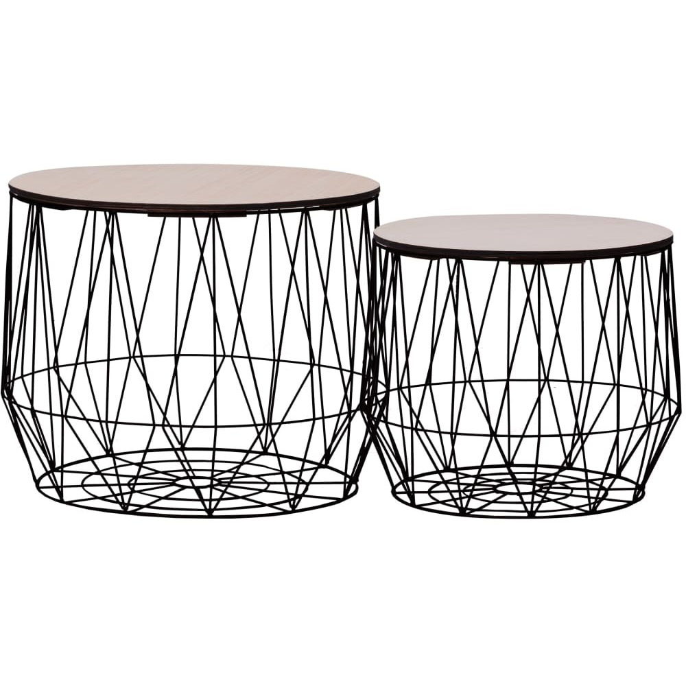 Vidaxl Coffee Table 2 Pcs Black