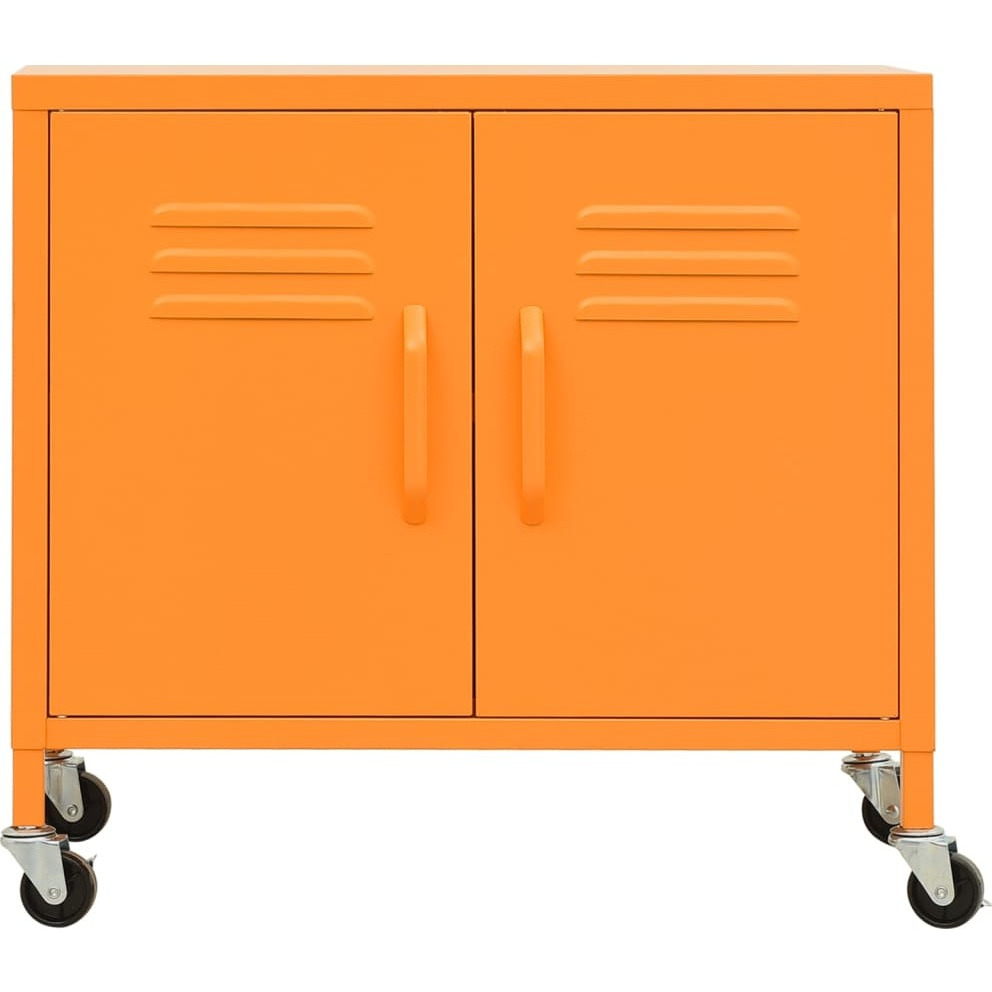 Vidaxl Storage Cabinet Orange 23.6"&quotX13.8"&quotX22"" Steel