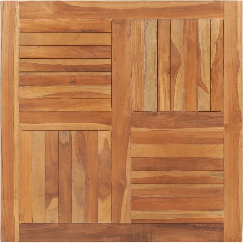 Vidaxl Table Top Solid Teak Wood Square 35.4"&quotX35.4"&quotX1""