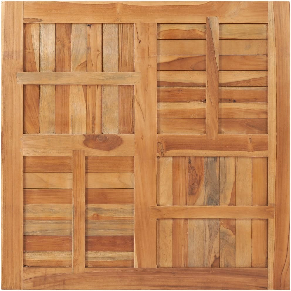 Vidaxl Table Top Solid Teak Wood Square 35.4"&quotX35.4"&quotX1""