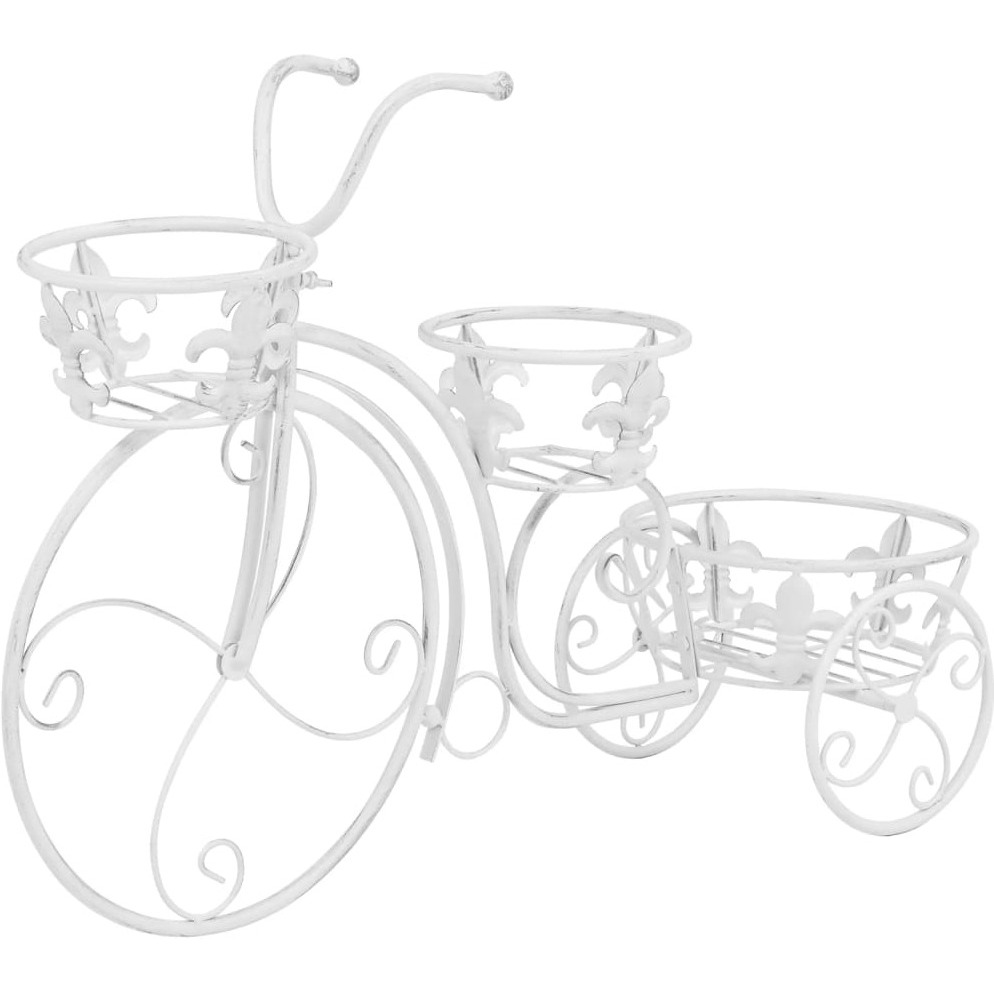Vidaxl Plant Stand Bicycle Shape Vintage Style Metal