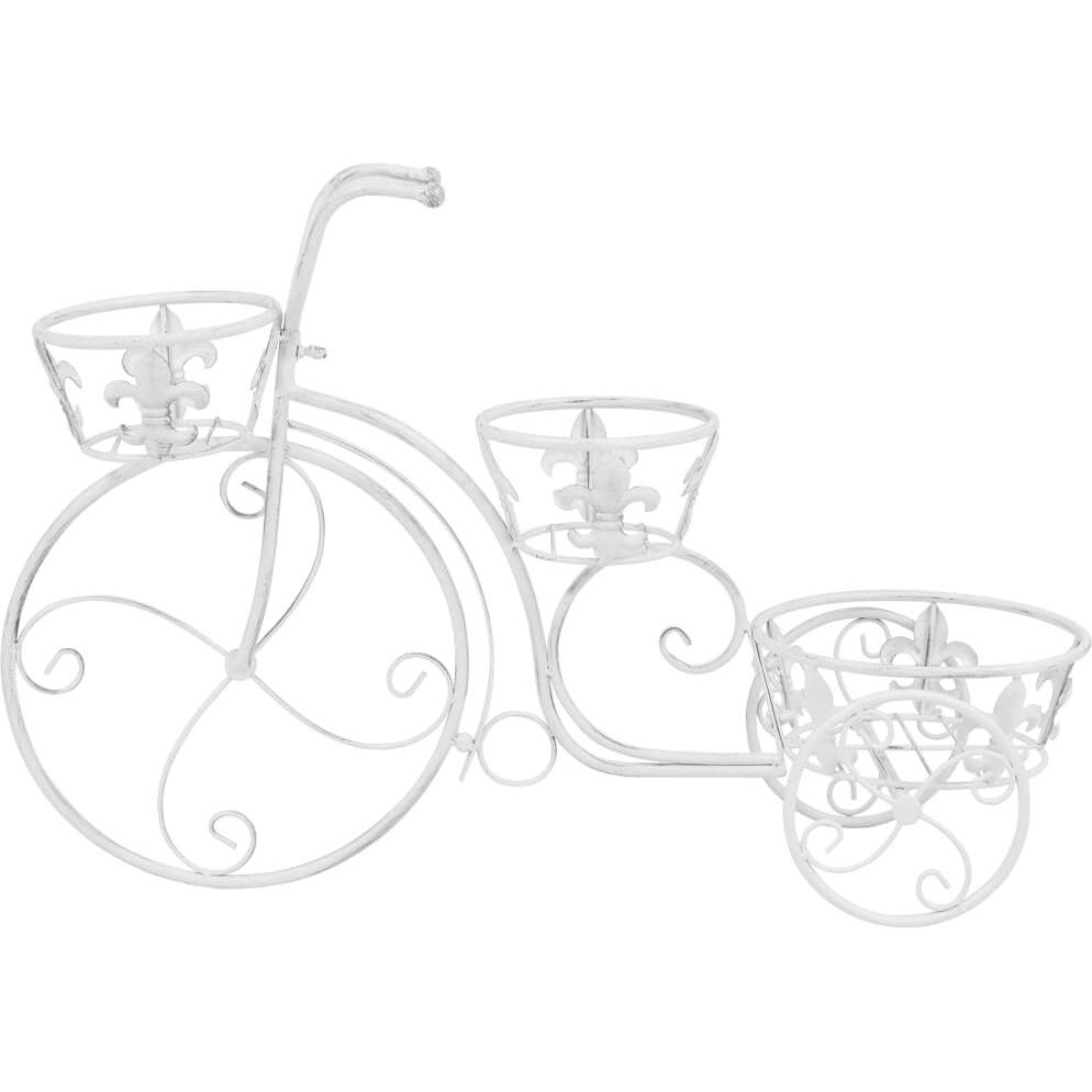 Vidaxl Plant Stand Bicycle Shape Vintage Style Metal