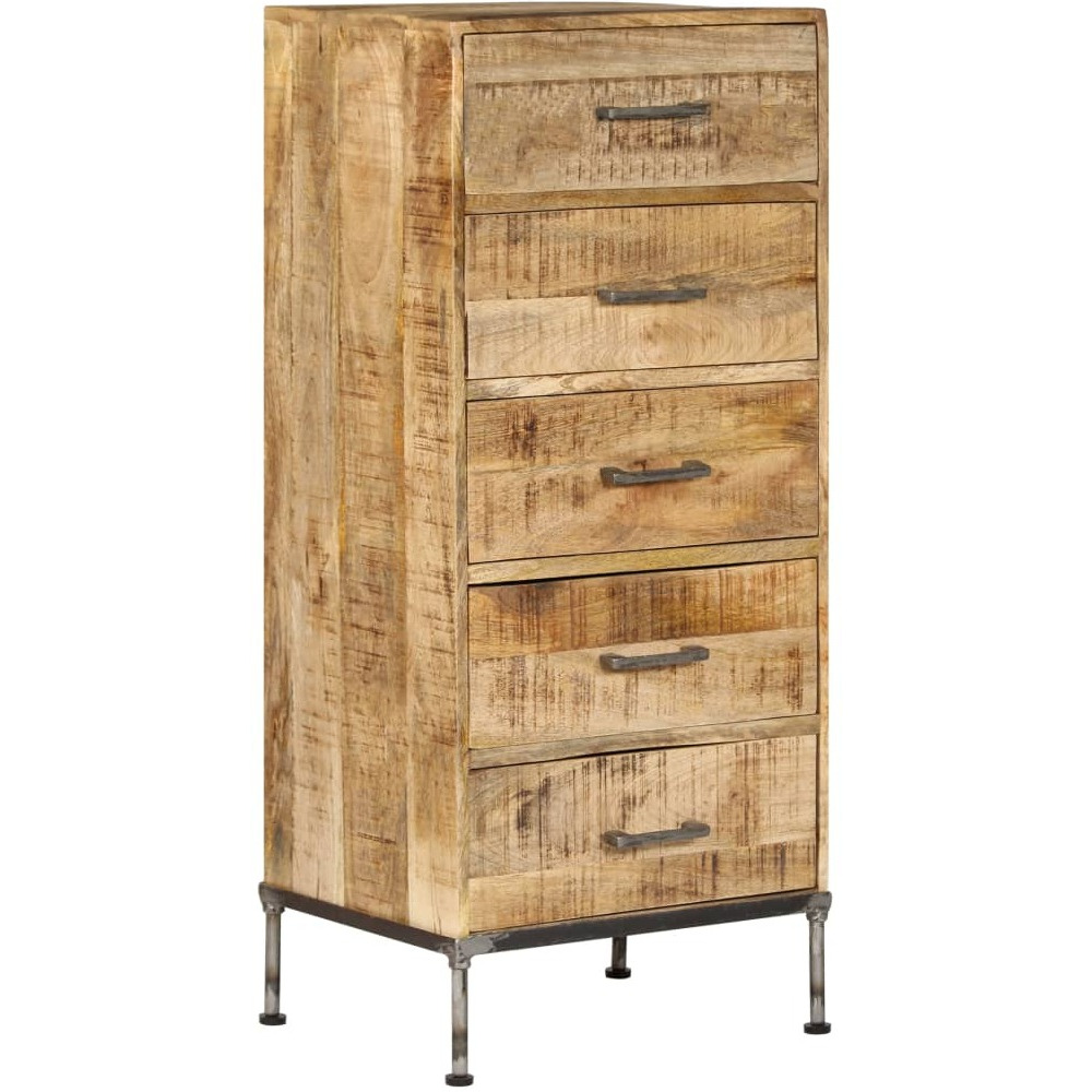 Vidaxl Chest Of Drawers 17.7"&quotX13.8"&quotX41.7"" Solid Mango Wood