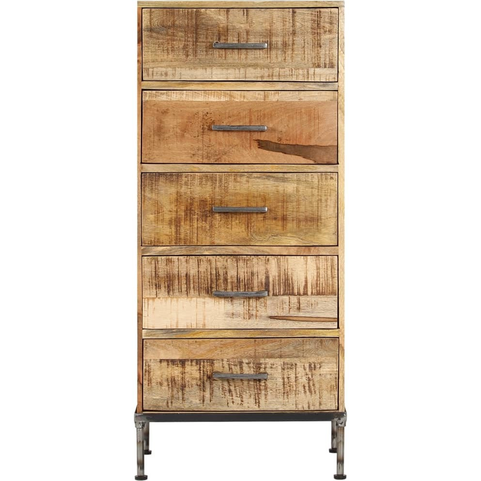 Vidaxl Chest Of Drawers 17.7"&quotX13.8"&quotX41.7"" Solid Mango Wood