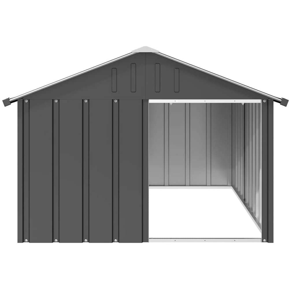 Vidaxl Dog House Anthracite 45.9"&quotX60.2"&quotX32.1"" Galvanized Steel