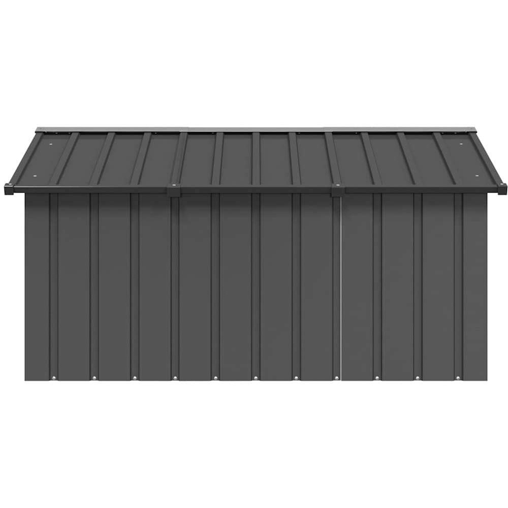 Vidaxl Dog House Anthracite 45.9"&quotX60.2"&quotX32.1"" Galvanized Steel