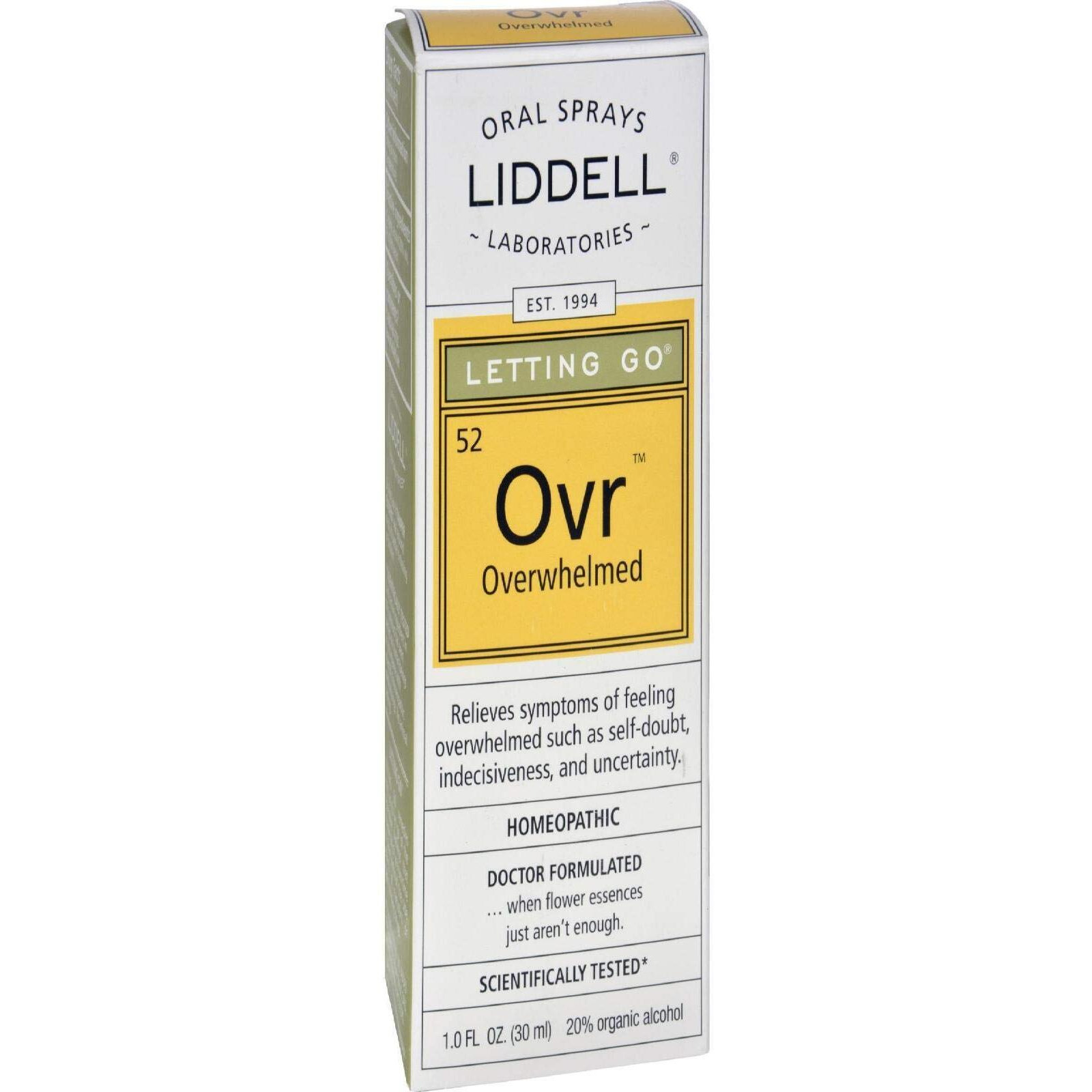 Liddell Homeopathic Letting Spray, Go Overwhelmed, 1 Fluid Ounce