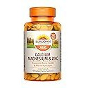Sundown Calcium Magnesium Zinc, For Immune Support, Supports Bone And Nerve Health, 100 Caplets