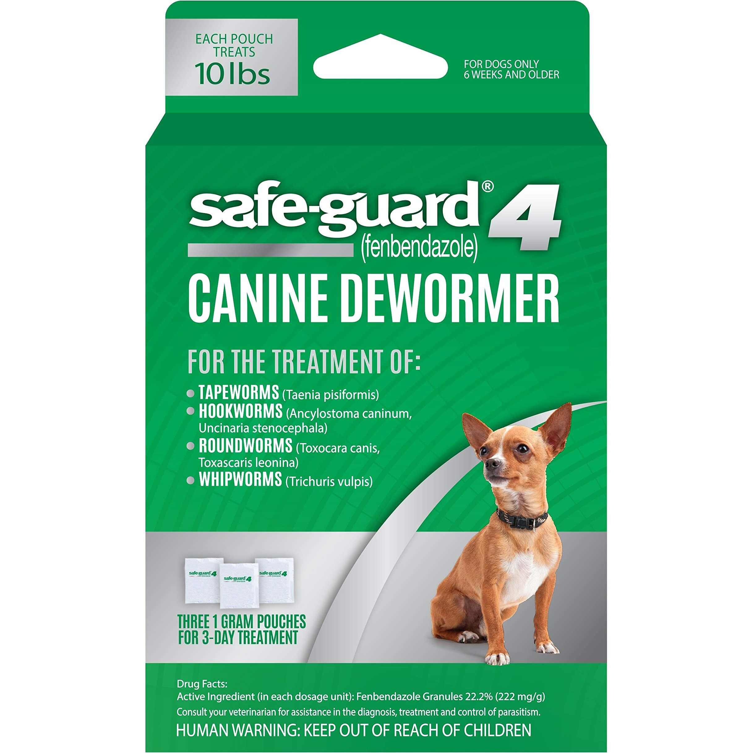 8In1 Safe-Guard Canine Dewormer For Small Dogs, 3 Day Treatment