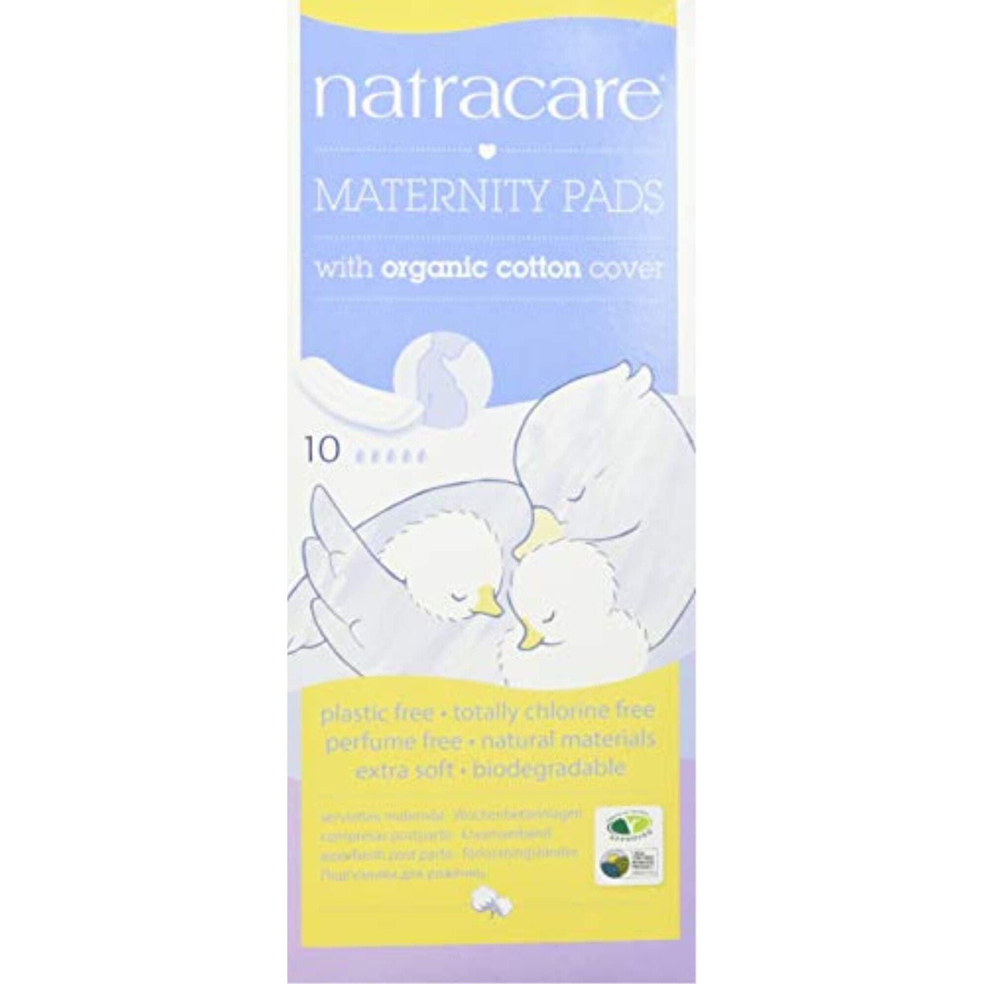 Natracare Maternity Pads 2 Boxes, 10 Pads In Each Box (20 Pads Total)