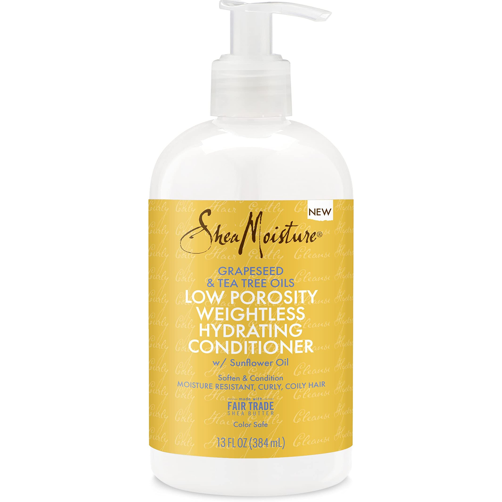 Sheamoisture Low Porosity Weightless Hydrating Conditioner For Moisture Resistant, Curly, Coily Hair Lightweight Hair Conditioner 13 Fl Oz
