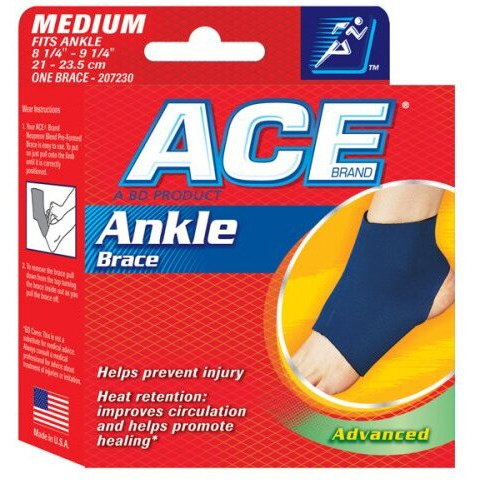 Ace Neoprene Ankle Brace, Medium