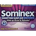 Sominex Night-Time Sleep Aid Tablets, Original Formula, 72 Count (Pack Of 3)