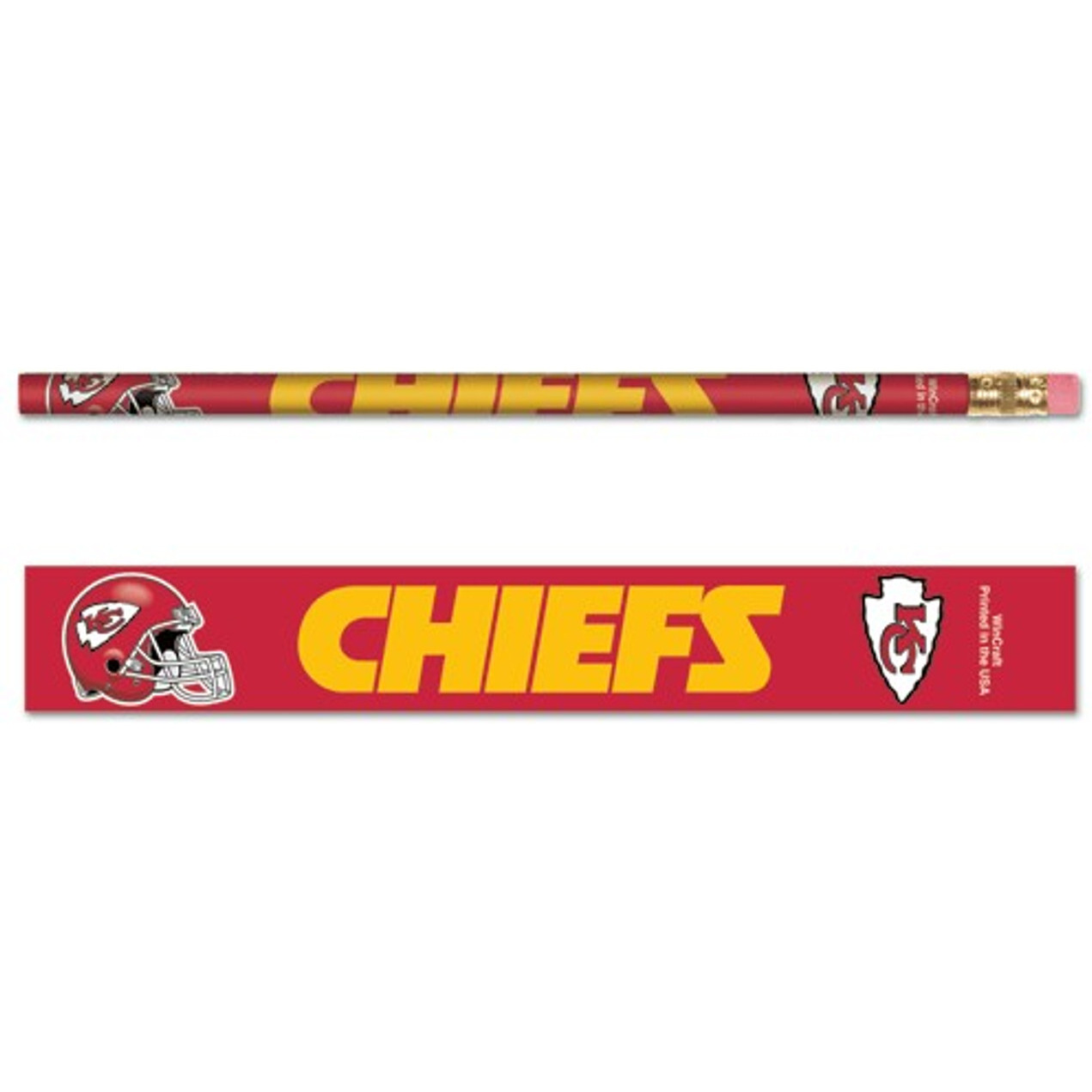 Kansas City Chiefs Pencil 6 Pack