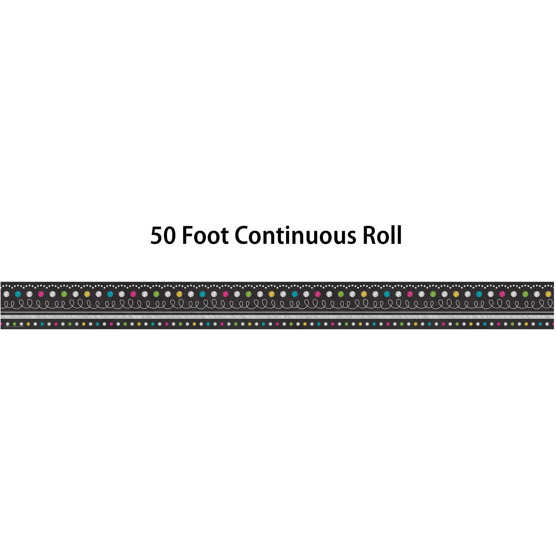 Chalkboard Brights Straight Border