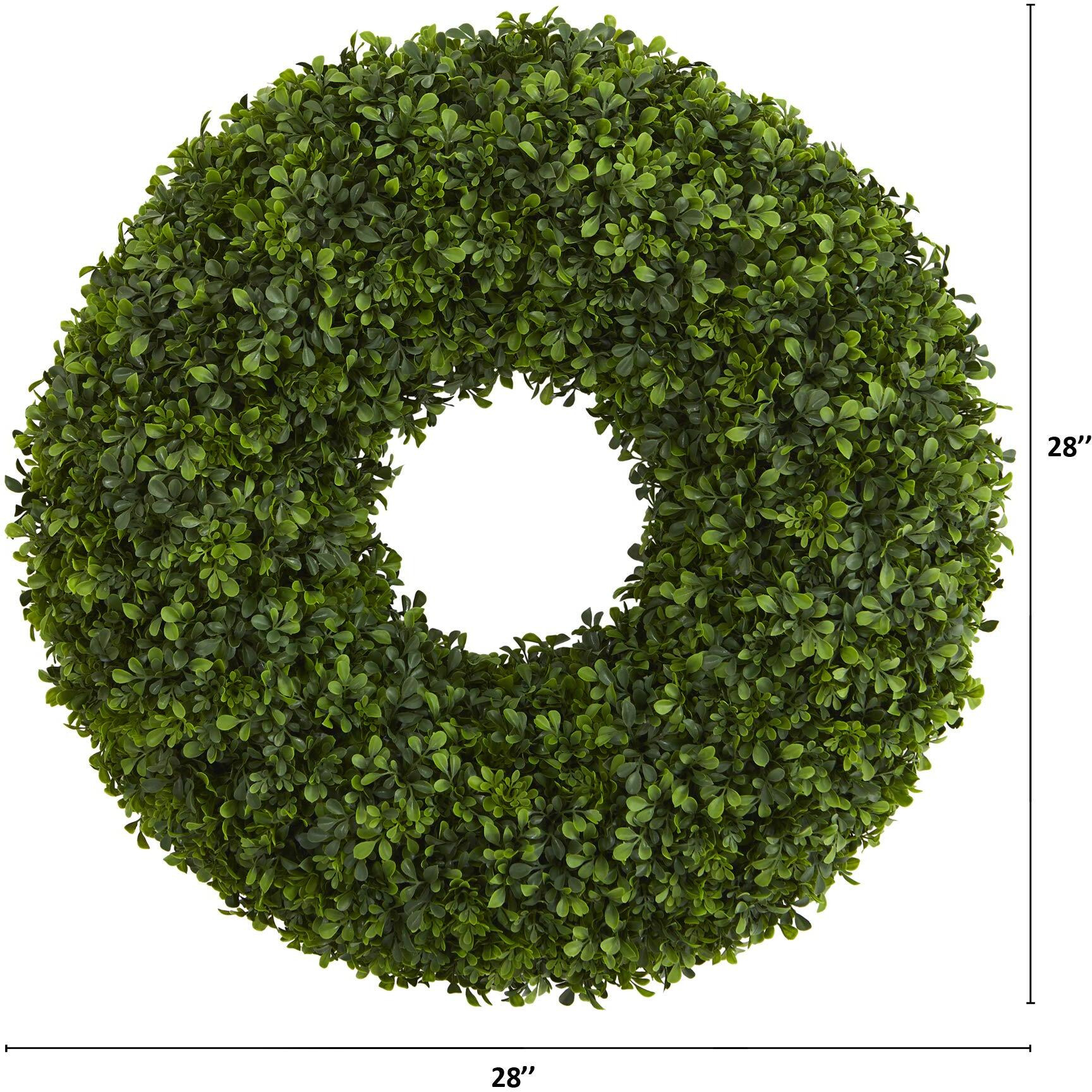 28 Boxwood Artificial Wreath