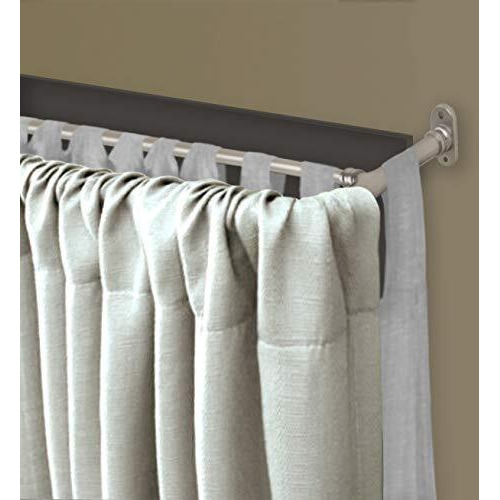 Rod Desyne Bot63-845D 5/8"" Blackout Double Curtain Rod, 84-120 Inch, Satin Nickel