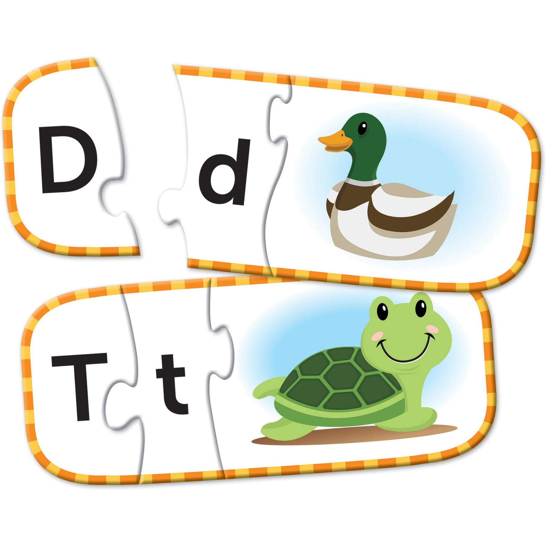 Learning Resources Alphabet Puzzle Cards, Kindergarten Readniness, Self Correcting Puzzles, Ages 4+, Multi