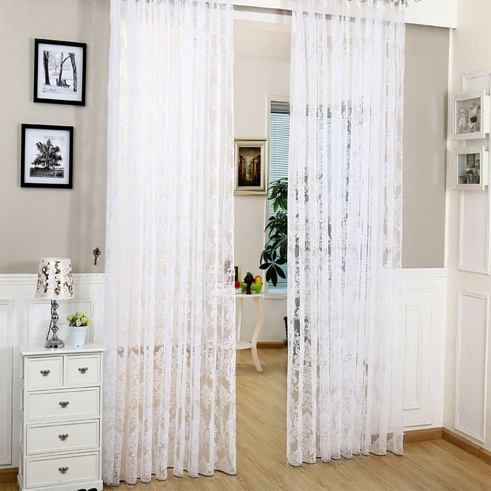 Dolce Mela Window Sheer Curtains Panel, Paris