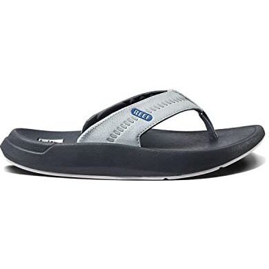 Reef Men's Swellsole Cruiser Flip-Flop, Grey/Light Grey/Blue, 7