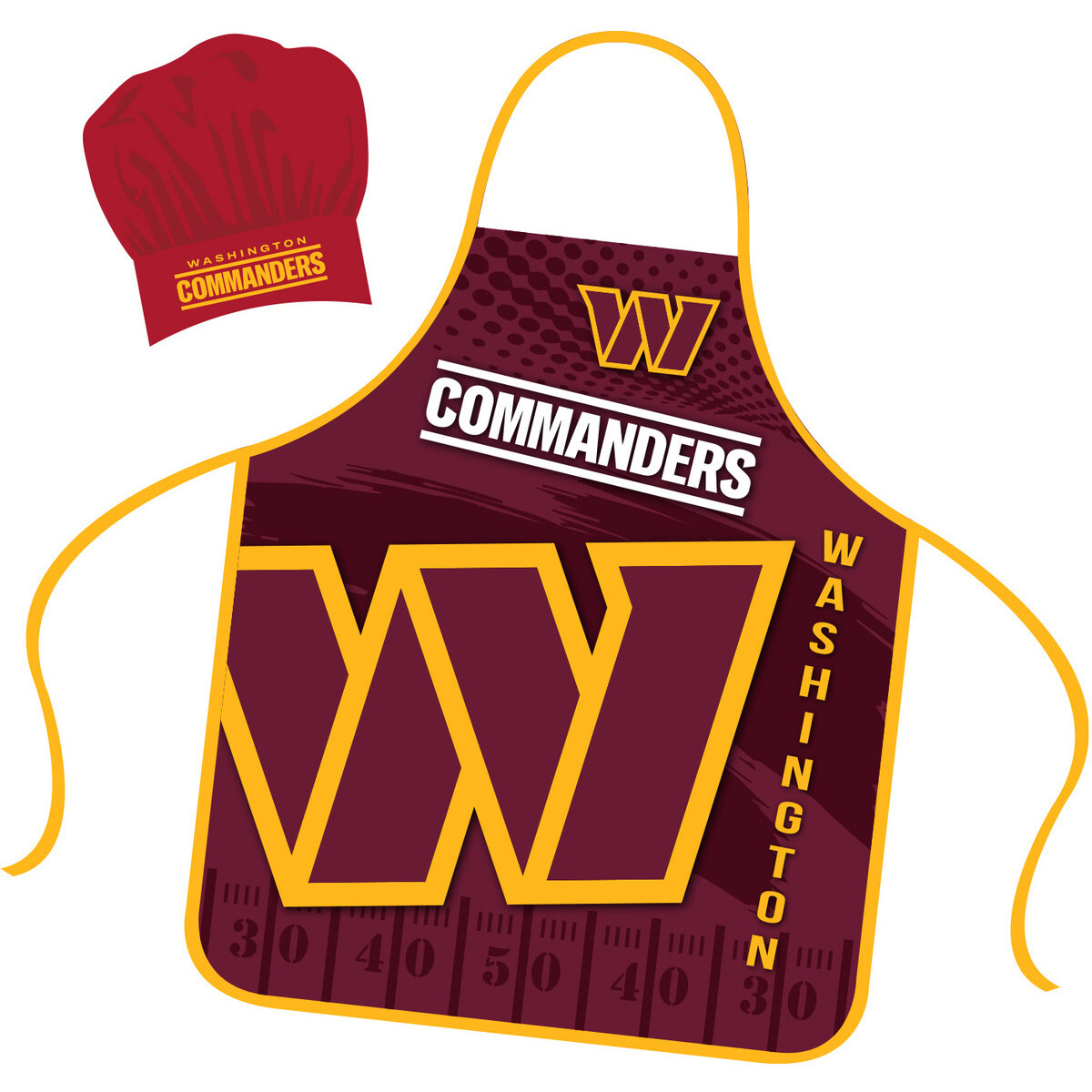 Washington Commanders Chef Hat And Apron Set