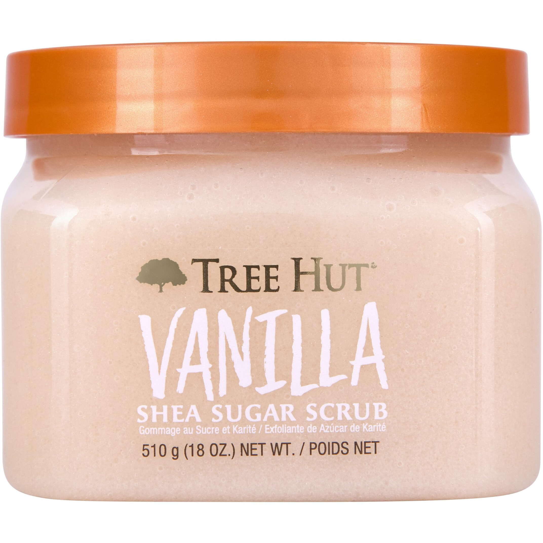 Tree Hut Vanilla Shea Sugar Exfoliating & Hydrating Body Scrub, 18 Oz