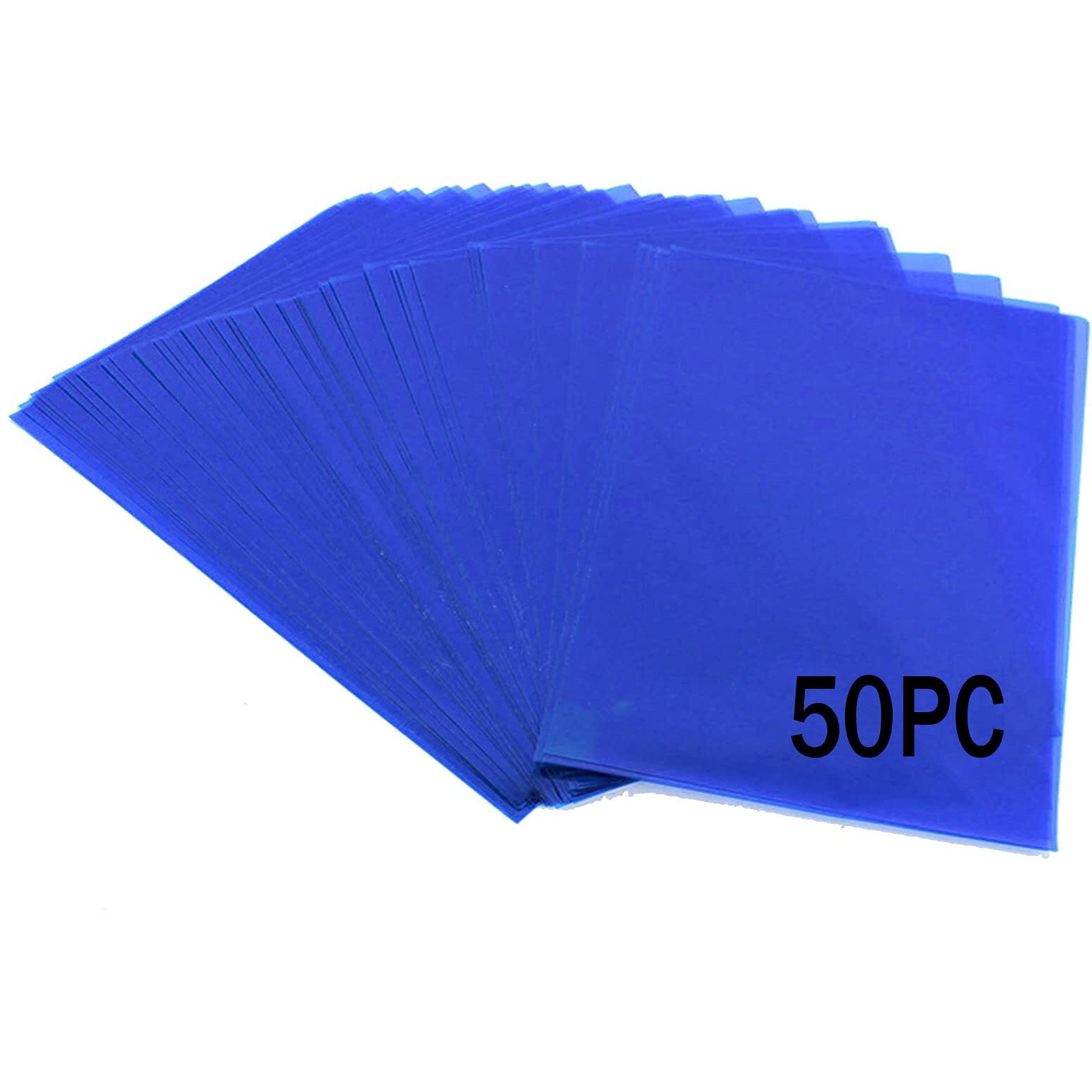 Yeson Clear Cellophane Treat Bags Cello Cookie Candy Plastic Bag, Blue 6X9 Inch Bags,Pack Of 50
