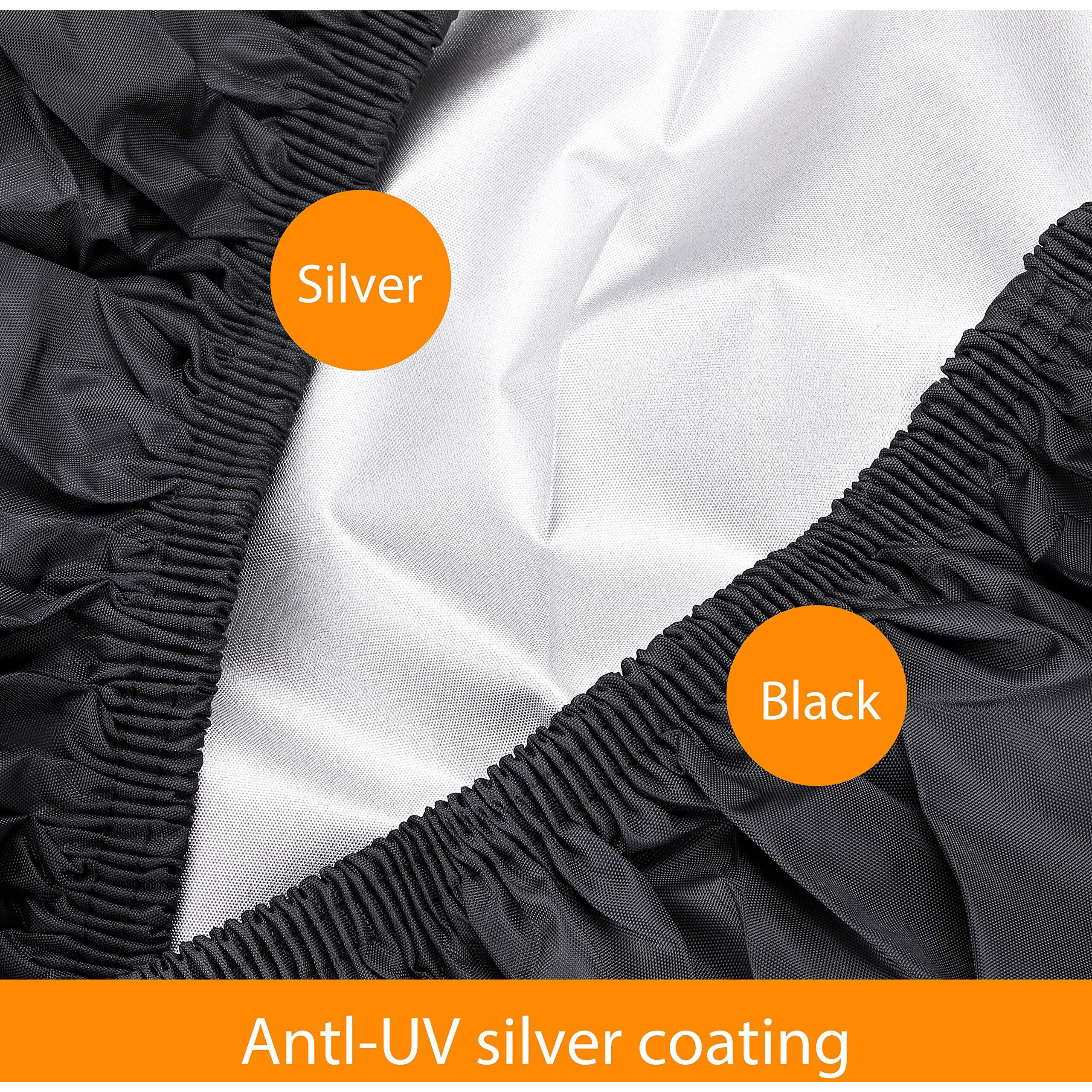 Nomiou Mobility Scooter Cover Heavy Duty Black Protects From Snow Rain Dust And Sun