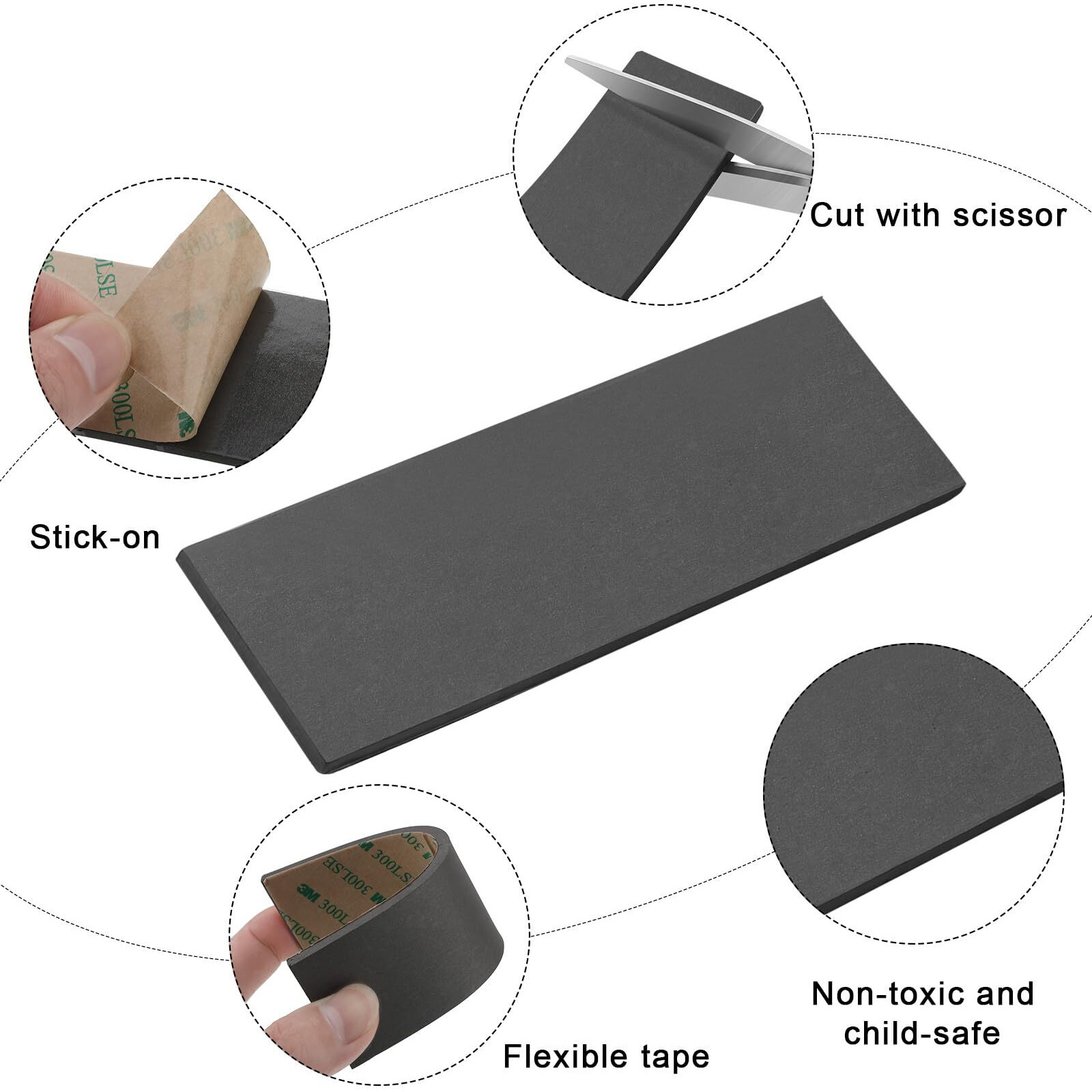 Weewooday 3 Pieces Stick-On Flexible Tape Weights In 2.85 Oz Derby Weights Compatible With Pinewood Derby Car Race