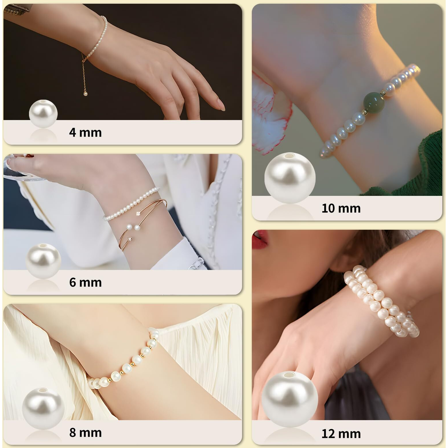 1200 Pcs Pearl Beads And Gold Spacer Beads Set For Jewelry Bracelet Making Kit With String And Charms For Adults Diy Art And Craft For Girls Friendship Bracelet For Necklace And Earring Supplies
