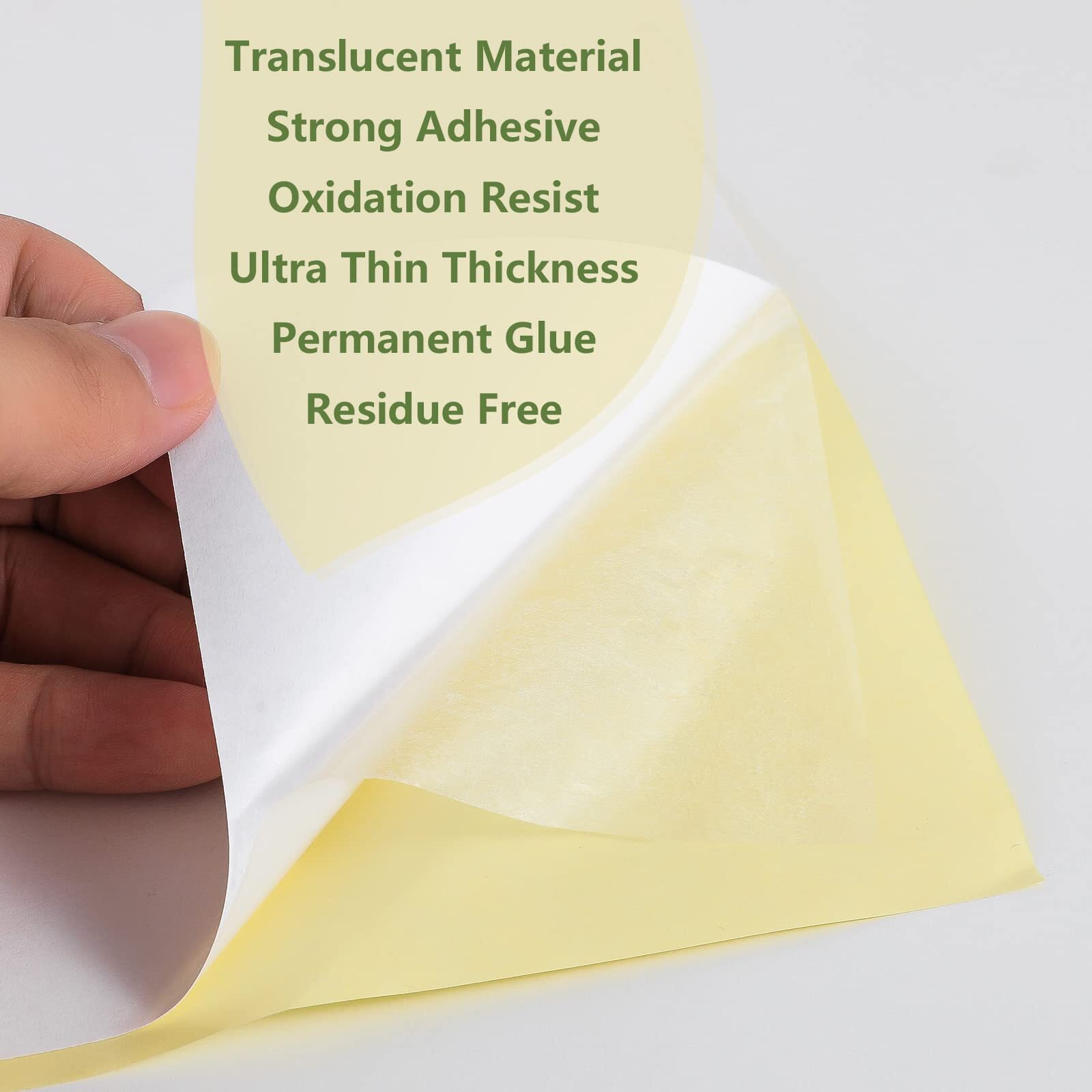 Tssart 25 Pcs Permanent Double-Sided Sheets Tape For Crafts - A4 Size Strong Adhesive Sticky Tape Sheets 8.3X11.7 Inch 0.1Mm Thickness For Diy Paper Art Craft Decoration